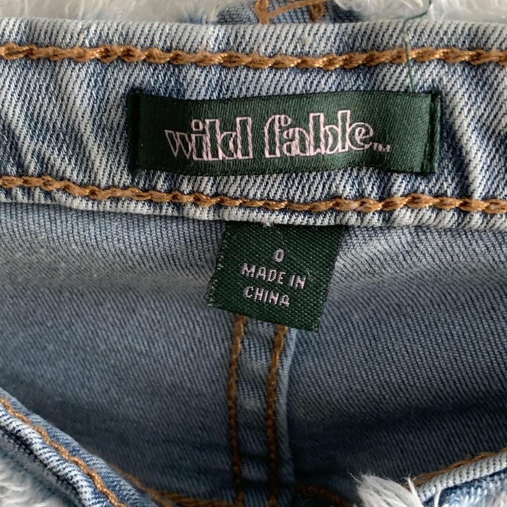 Light Blue Ruched Denim Jeans - Picture 5 of 6